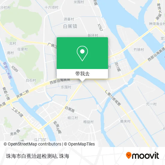 珠海市白蕉治超检测站地图