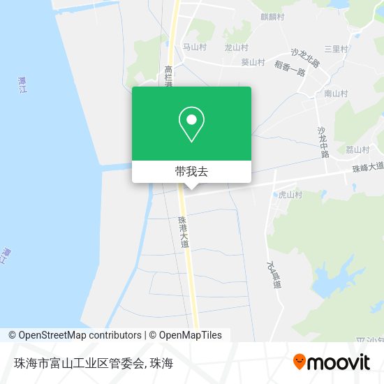 珠海市富山工业区管委会地图