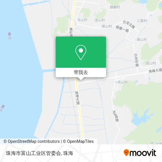 珠海市富山工业区管委会地图