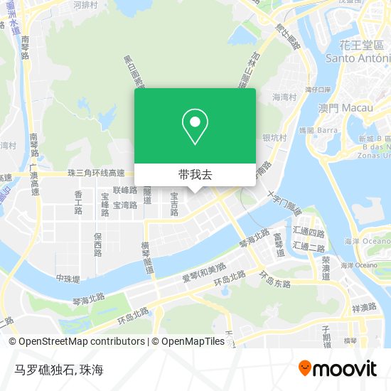 马罗礁独石地图
