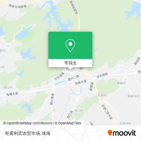乾雾利宏农贸市场地图