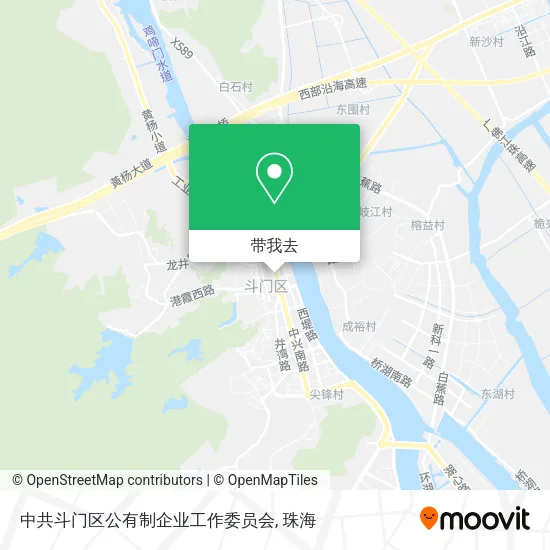 中共斗门区公有制企业工作委员会地图