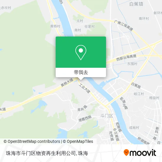 珠海市斗门区物资再生利用公司地图