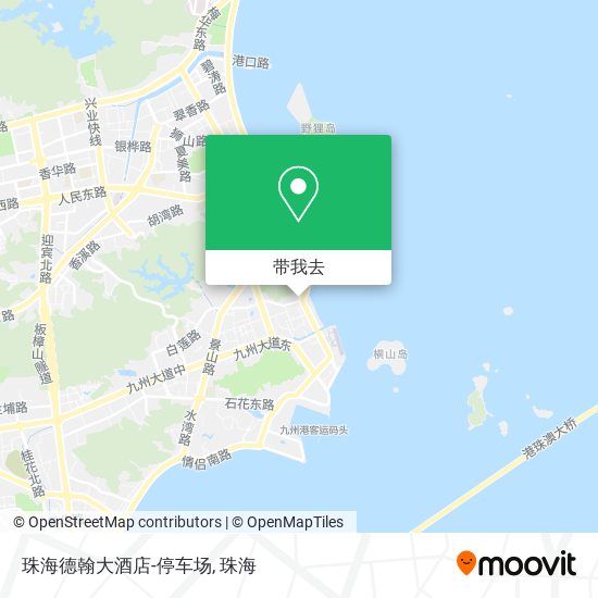 珠海德翰大酒店-停车场地图