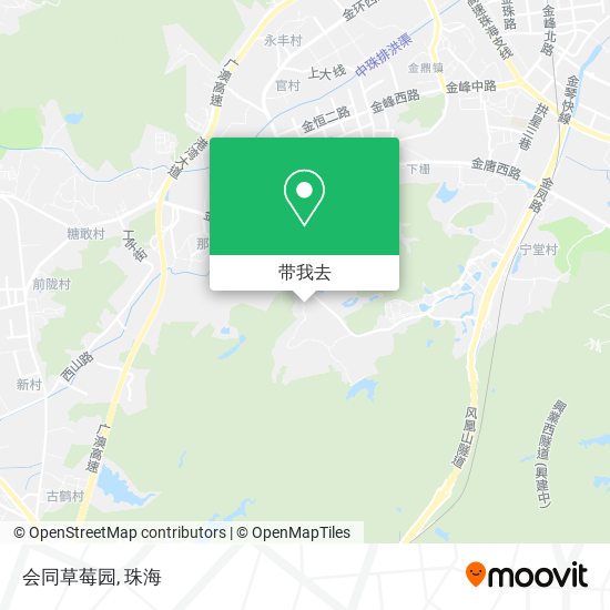 会同草莓园地图