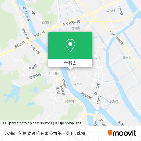 珠海广药康鸣医药有限公司第三分店地图