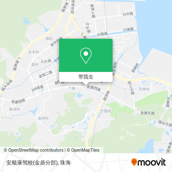 安顺康驾校(金鼎分部)地图