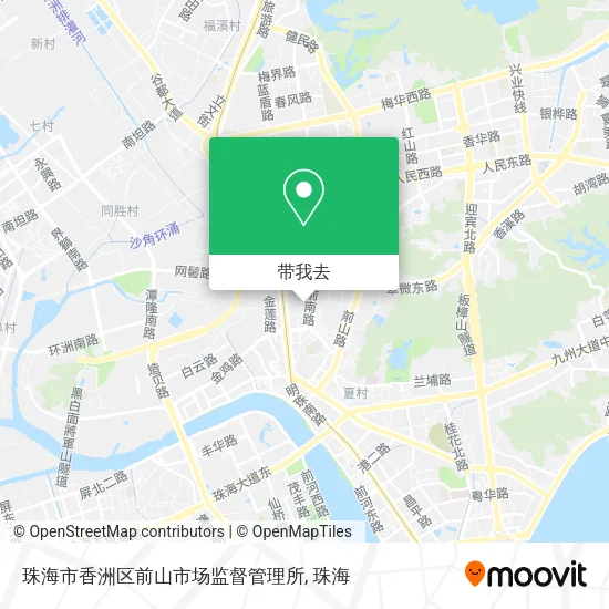 珠海市香洲区前山市场监督管理所地图