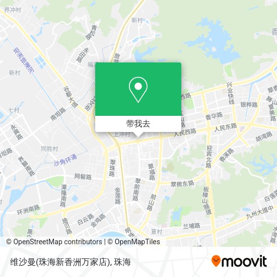 维沙曼(珠海新香洲万家店)地图
