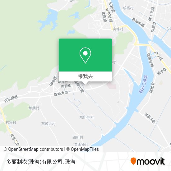 多丽制衣(珠海)有限公司地图