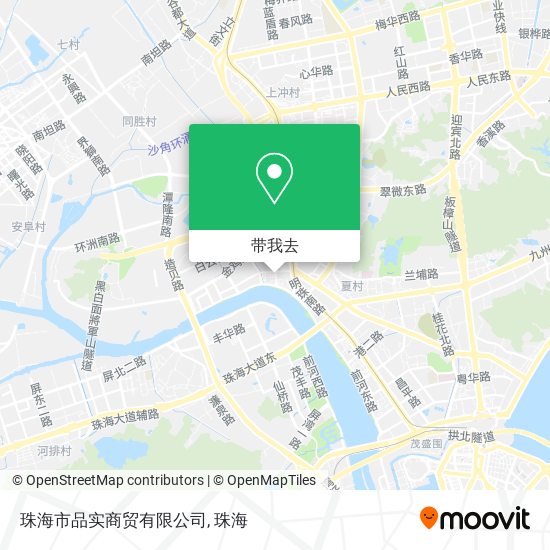 珠海市品实商贸有限公司地图