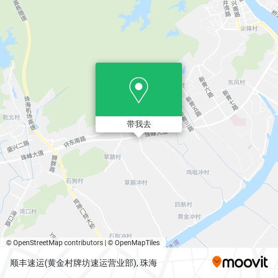 顺丰速运(黄金村牌坊速运营业部)地图