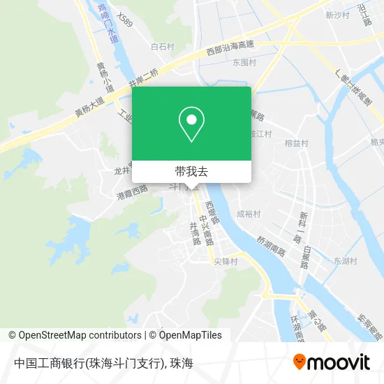 中国工商银行(珠海斗门支行)地图