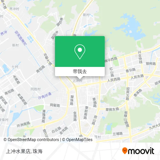 上冲水果店地图