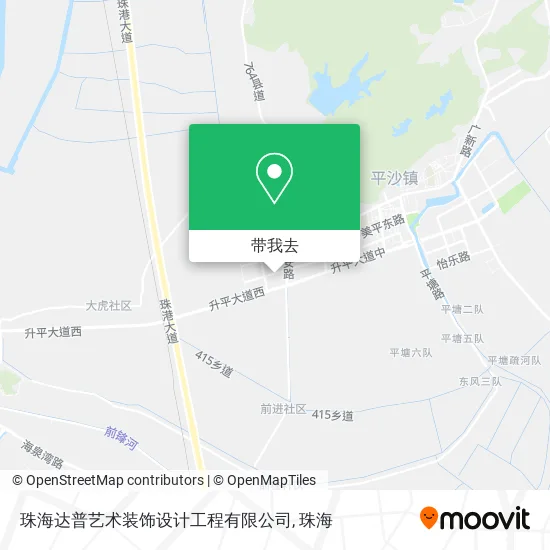 珠海达普艺术装饰设计工程有限公司地图