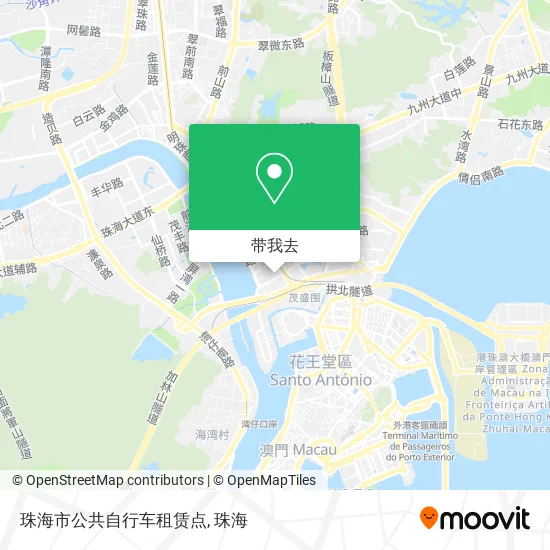 珠海市公共自行车租赁点地图
