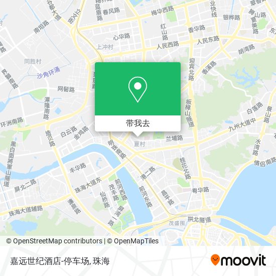 嘉远世纪酒店-停车场地图