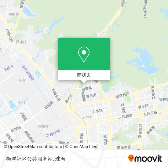 梅溪社区公共服务站地图