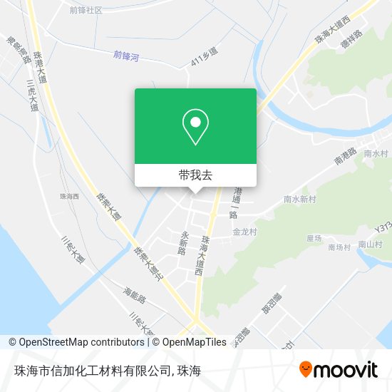珠海市信加化工材料有限公司地图