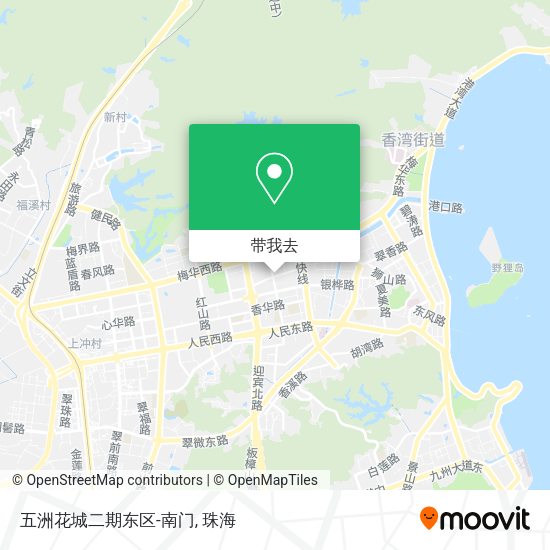 五洲花城二期东区-南门地图