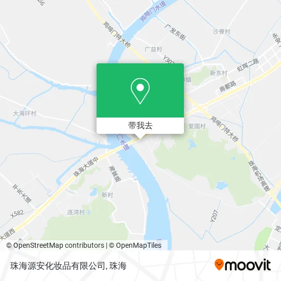 珠海源安化妆品有限公司地图