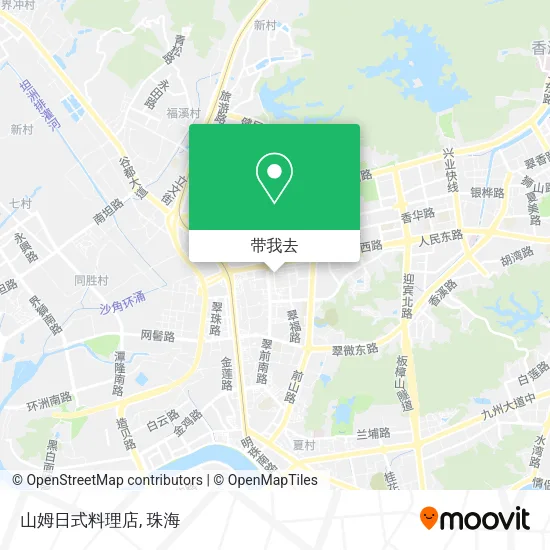 山姆日式料理店地图