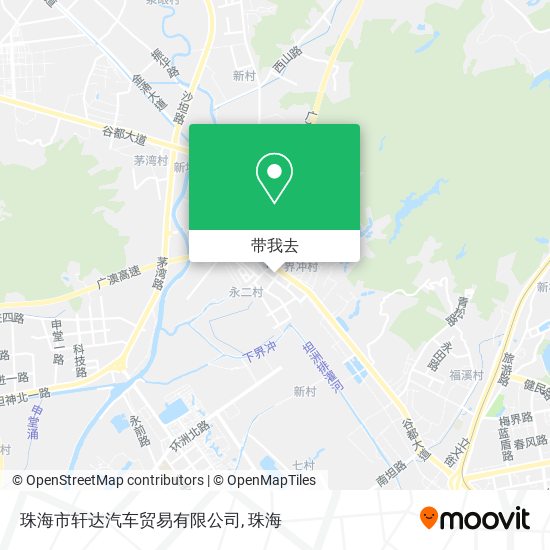 珠海市轩达汽车贸易有限公司地图