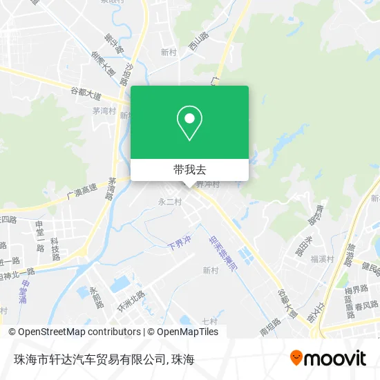 珠海市轩达汽车贸易有限公司地图