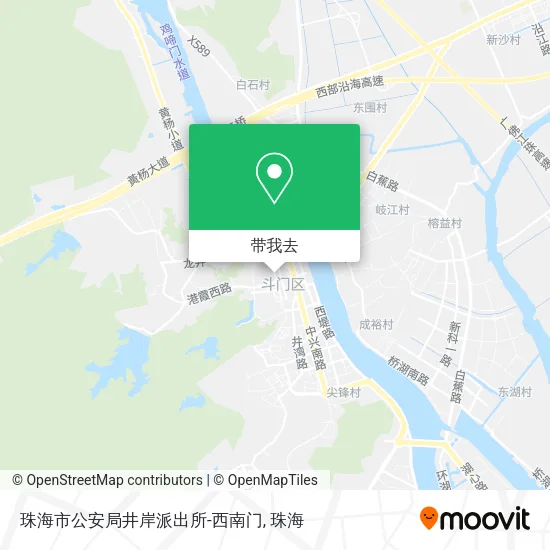 珠海市公安局井岸派出所-西南门地图