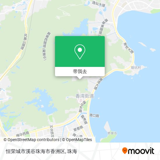 恒荣城市溪谷珠海市香洲区地图