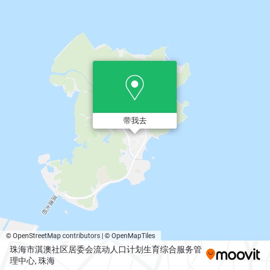 珠海市淇澳社区居委会流动人口计划生育综合服务管理中心地图