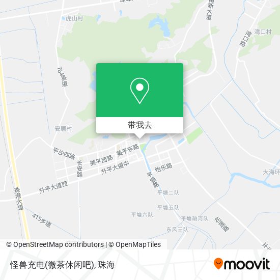 怪兽充电(微茶休闲吧)地图