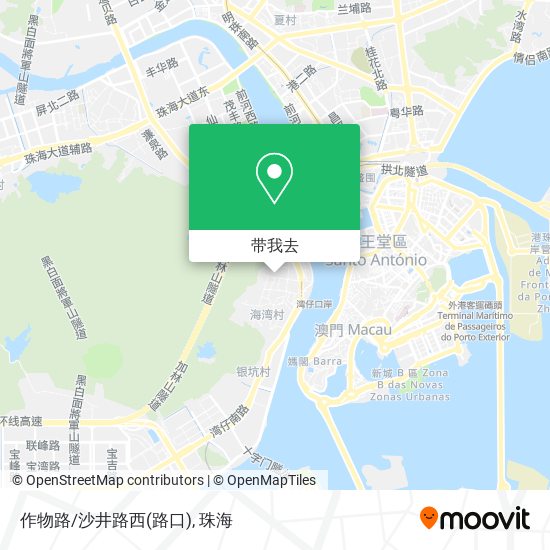 作物路/沙井路西(路口)地图