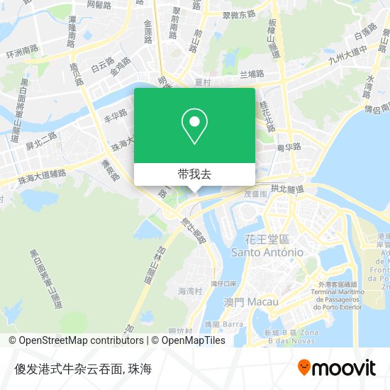 傻发港式牛杂云吞面地图