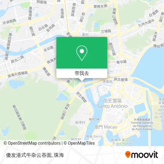 傻发港式牛杂云吞面地图