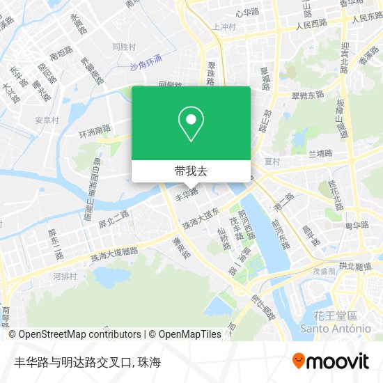 丰华路与明达路交叉口地图