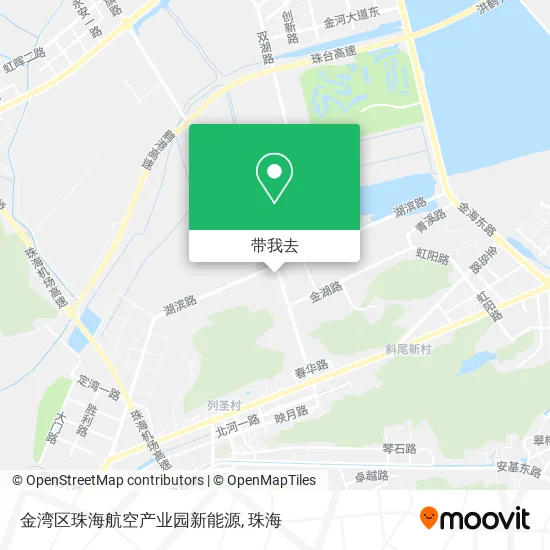 金湾区珠海航空产业园新能源地图