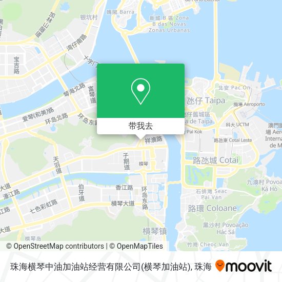 珠海横琴中油加油站经营有限公司(横琴加油站)地图