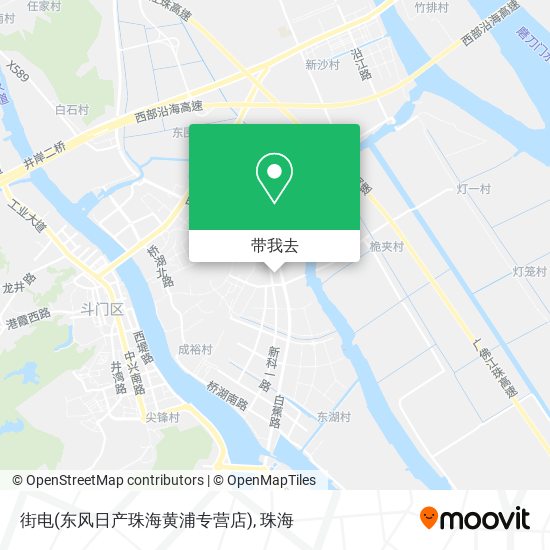 街电(东风日产珠海黄浦专营店)地图
