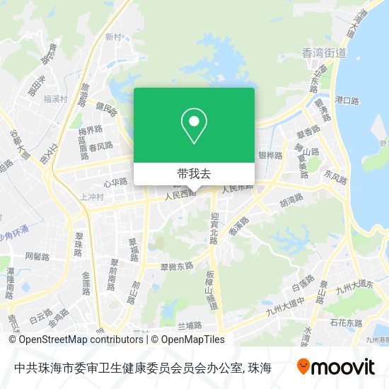 中共珠海市委审卫生健康委员会员会办公室地图