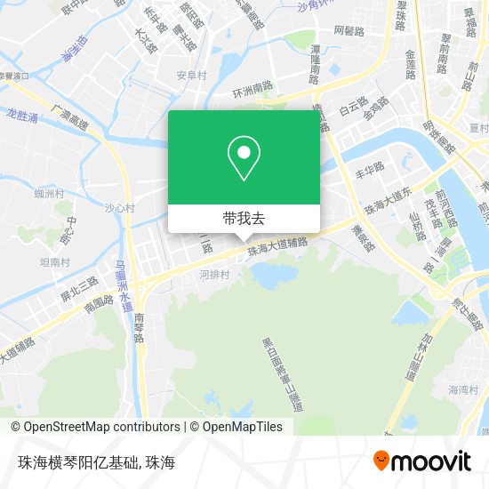 珠海横琴阳亿基础地图