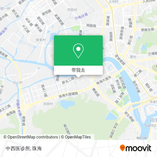 中西医诊所地图