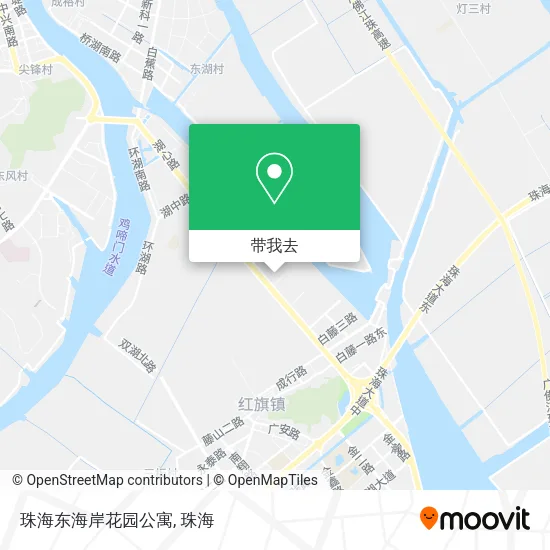 珠海东海岸花园公寓地图