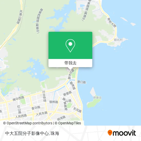 中大五院分子影像中心地图