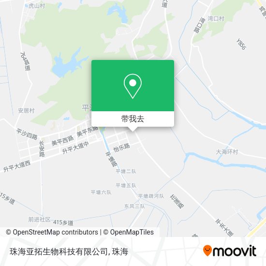 珠海亚拓生物科技有限公司地图
