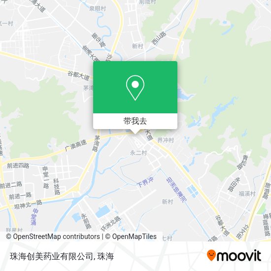 珠海创美药业有限公司地图