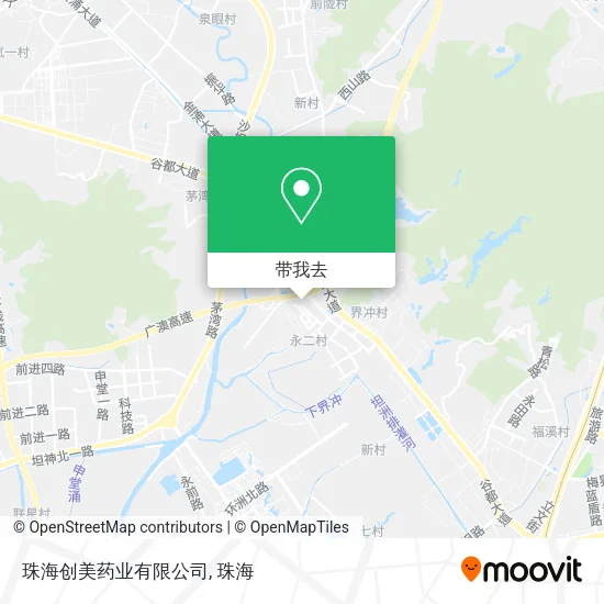 珠海创美药业有限公司地图