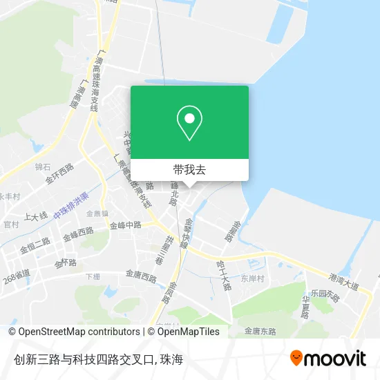 创新三路与科技四路交叉口地图