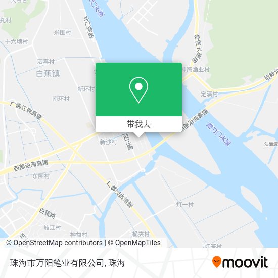 珠海市万阳笔业有限公司地图