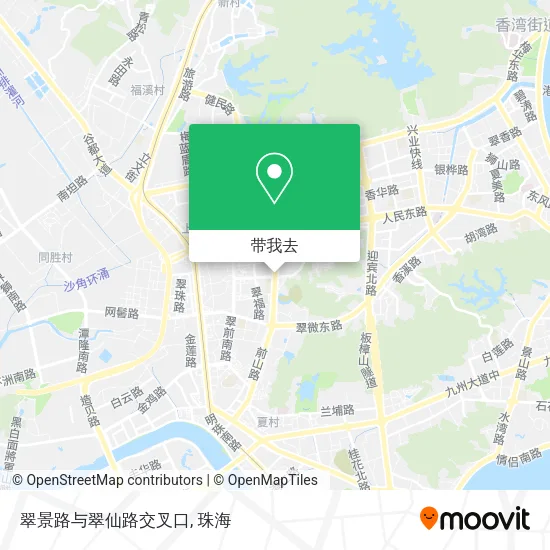 翠景路与翠仙路交叉口地图